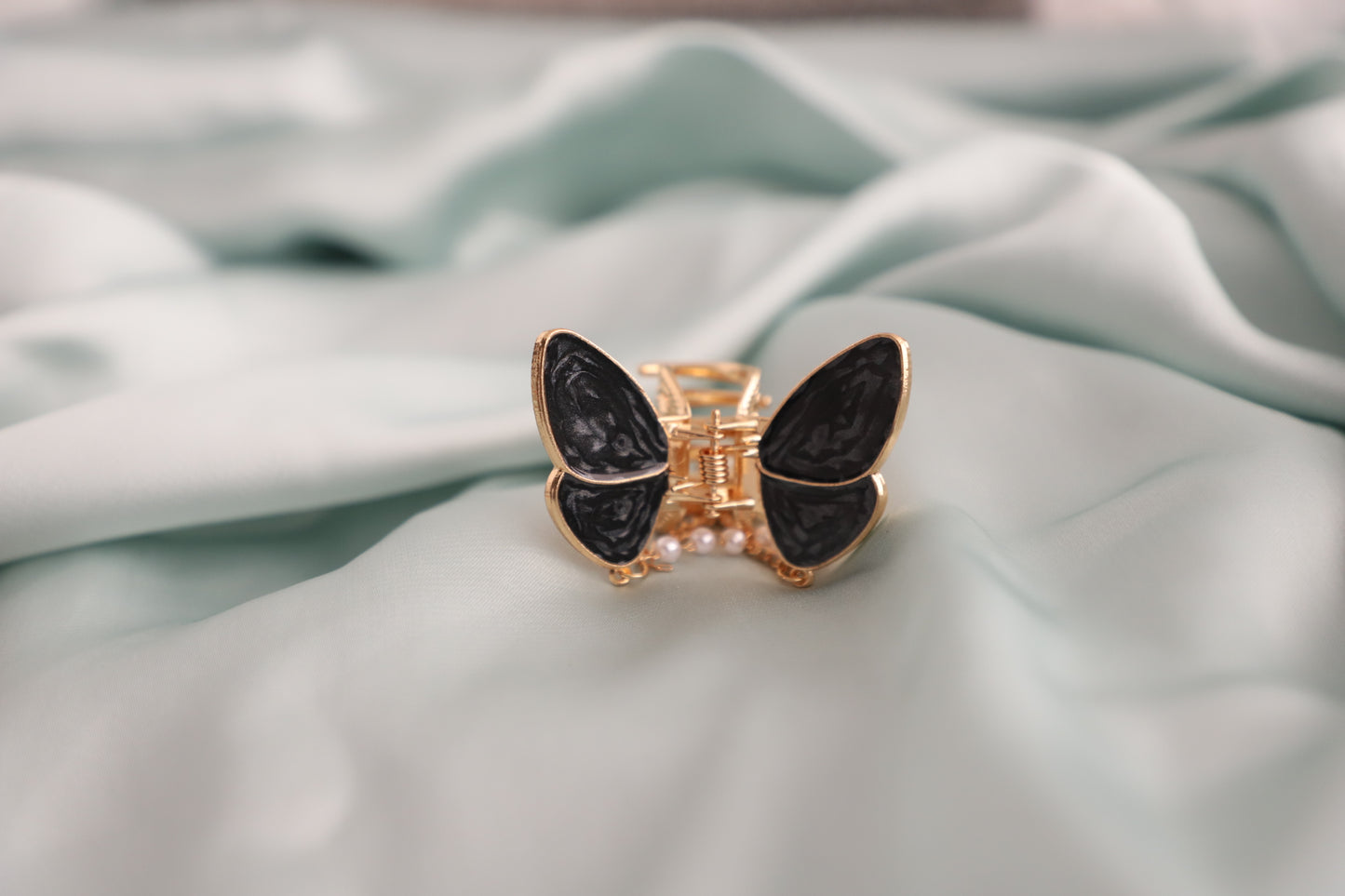 Butterfly Claw Clip with pearls